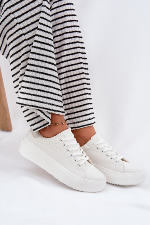 materiál Bežná obuv s platformou Big Star RR274463 biela farba