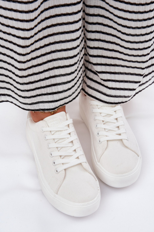 materiál Bežná obuv s platformou Big Star RR274463 biela farba