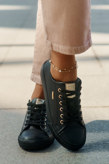 Bežná obuv z eko kože Big Star RR274749 čierna