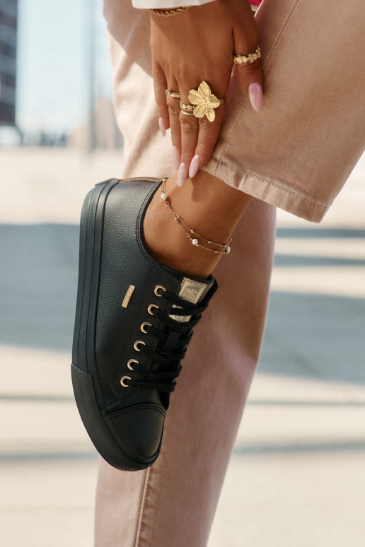 Bežná obuv z eko kože Big Star RR274749 čierna