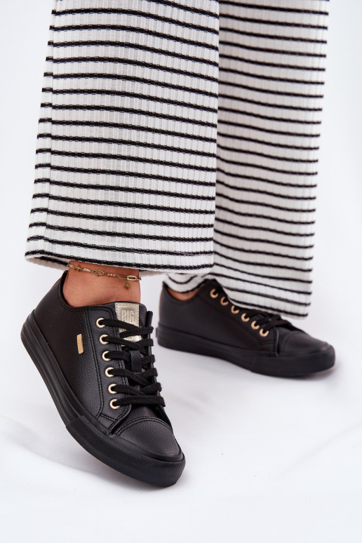 Bežná obuv z eko kože Big Star RR274749 čierna