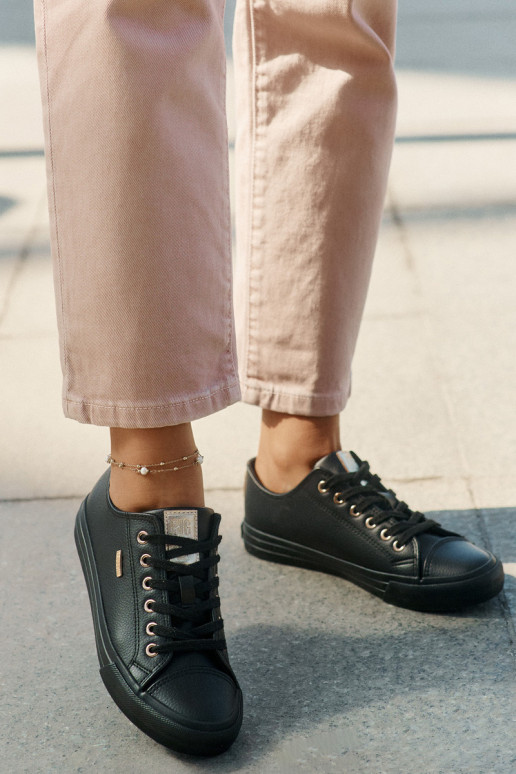 Bežná obuv z eko kože Big Star RR274749 čierna