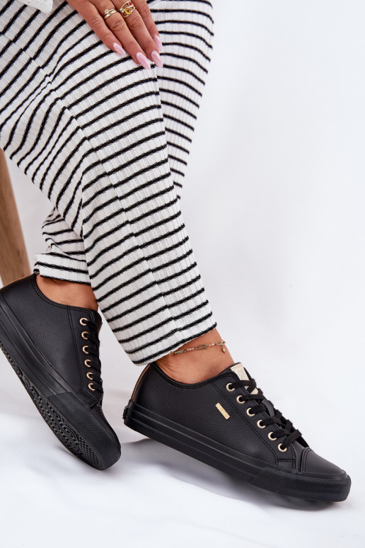 Bežná obuv z eko kože Big Star RR274749 čierna