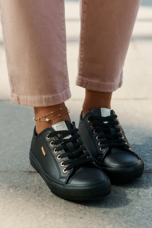 Bežná obuv z eko kože Big Star RR274749 čierna