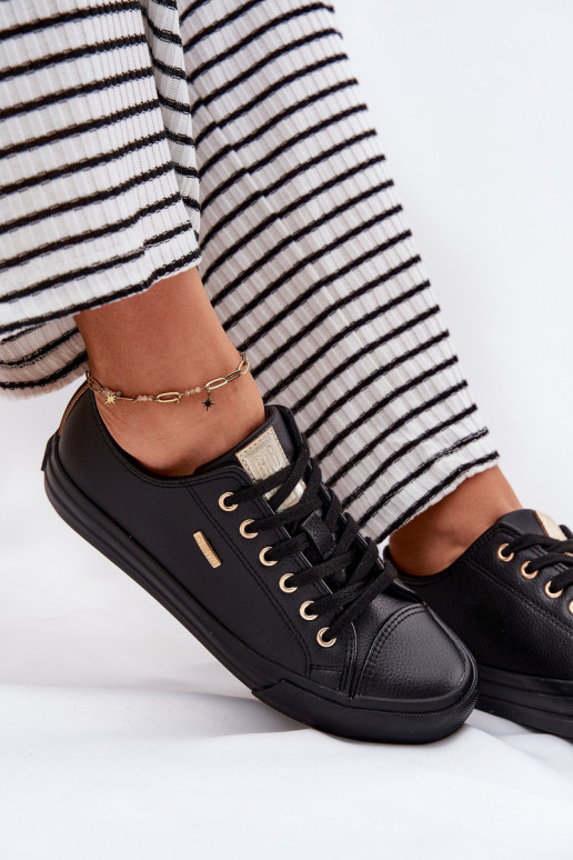 Bežná obuv z eko kože Big Star RR274749 čierna