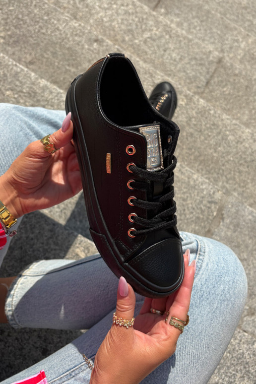 Bežná obuv z eko kože Big Star RR274749 čierna