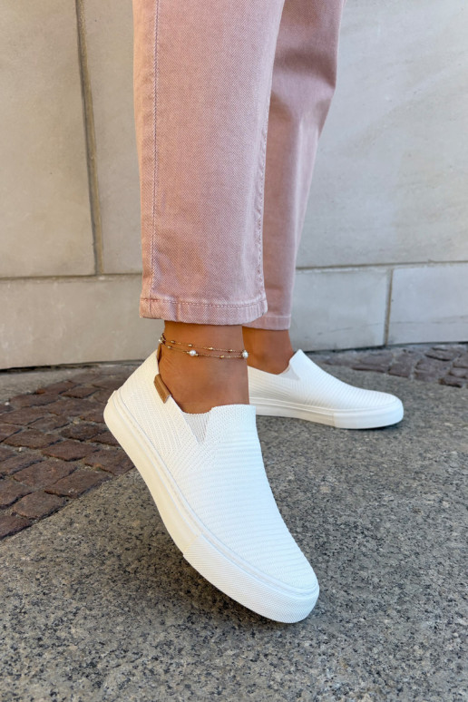 Bežná obuv Slip-On Big Star RR274717 biela farba Bežná obuv Slip-On Big Star RR274717 biela farba