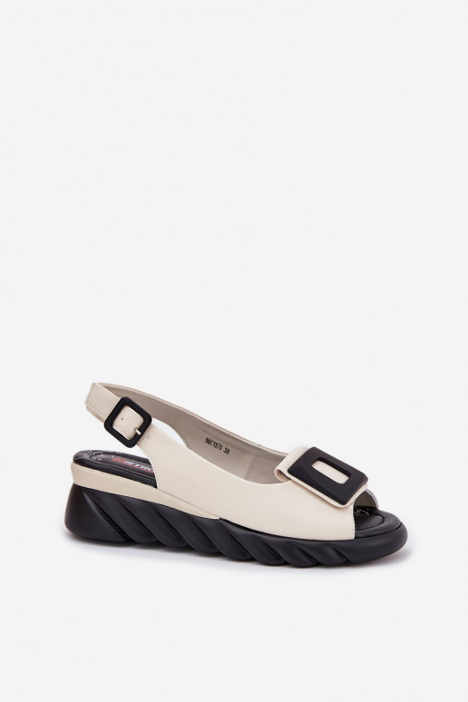 Dámske sandále Dámske Zapnuté INedge s Dekoráciou Artiker 56C1570 béžová Dámske sandále Dámske Zapnuté INedge s Dekoráciou Artiker 56C1570 béžová