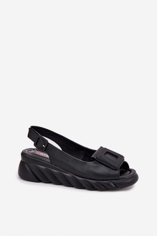 Dámske sandále Dámske Zapnuté INedge s Dekoráciou Artiker 56C2156 čierna Dámske sandále Dámske Zapnuté INedge s Dekoráciou Artiker 56C2156 čierna