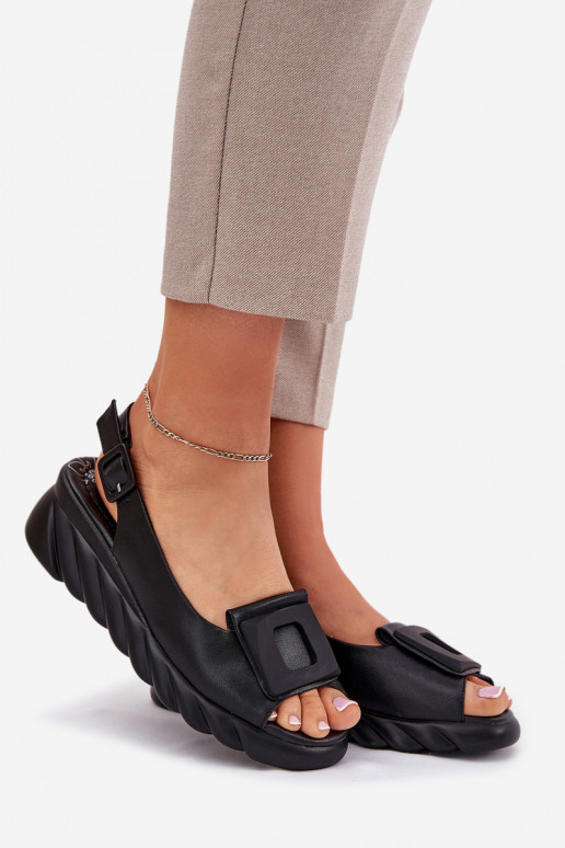 Dámske sandále Dámske Zapnuté INedge s Dekoráciou Artiker 56C2156 čierna Dámske sandále Dámske Zapnuté INedge s Dekoráciou Artiker 56C2156 čierna