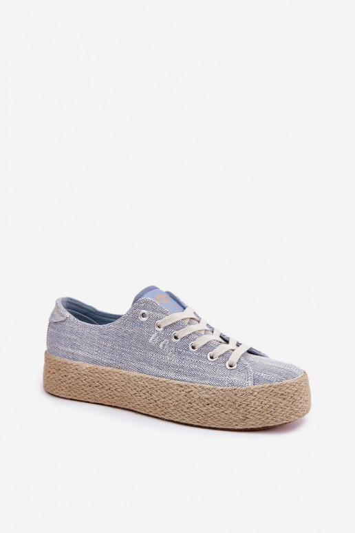 Bežná obuv s platformou S vrkočom Lee Cooper LCIN-25-02-3283 Modrá Bežná obuv s platformou S vrkočom Lee Cooper LCIN-25-02-3283 Modrá