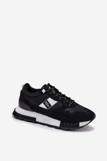 Tenisky model obuvi pánske s platformou Lee Cooper LCJ-25-03-3378M čierna