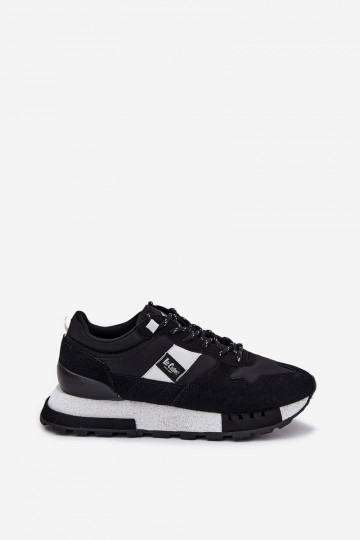 Tenisky model obuvi pánske s platformou Lee Cooper LCJ-25-03-3378M čierna 2