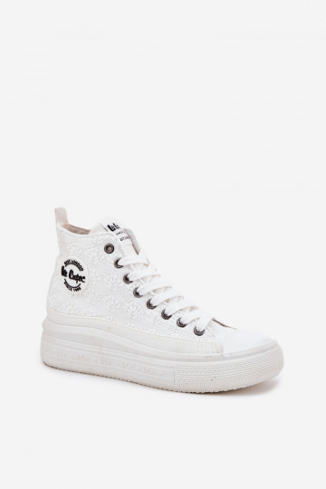 Bežná obuv s platformou Lee Cooper LCIN-25-44-3209L Biale 2