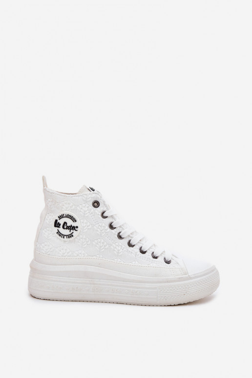 Bežná obuv s platformou Lee Cooper LCIN-25-44-3209L Biale Bežná obuv s platformou Lee Cooper LCIN-25-44-3209L Biale