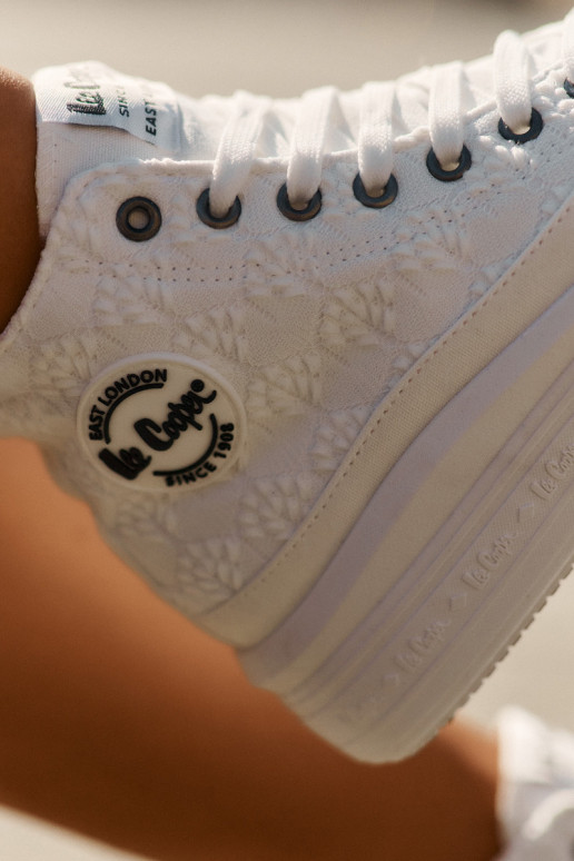Bežná obuv s platformou Lee Cooper LCIN-25-44-3209L Biale Bežná obuv s platformou Lee Cooper LCIN-25-44-3209L Biale
