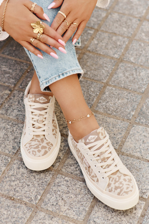 Nízka Bežná obuv so vzormi leopardej kožušiny Lee Cooper LCIN-25-02-3330L béžová Nízka Bežná obuv so vzormi leopardej kožušiny Lee Cooper LCIN-25-02-3330L béžová