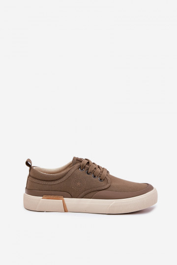 materiál Pánske topánky na voľný čas Big Star RR174064 khaki farby 2
