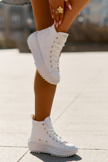 ležérne topánky s čižmami Dámske Lee Cooper LCIN-25-31-3461L biela farba