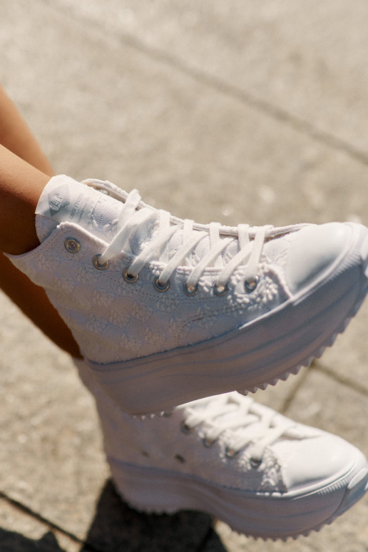 ležérne topánky s čižmami Dámske Lee Cooper LCIN-25-31-3461L biela farba