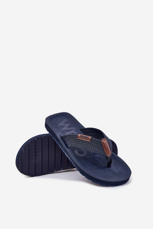 Papuče Plážové šľapky pánske INRANGLER ZANE FLIPFLOP MEN LOIN 20251044.24H tmavomodrá Papuče Plážové šľapky pánske INRANGLER ZANE FLIPFLOP MEN LOIN 20251044.24H tmavomodrá