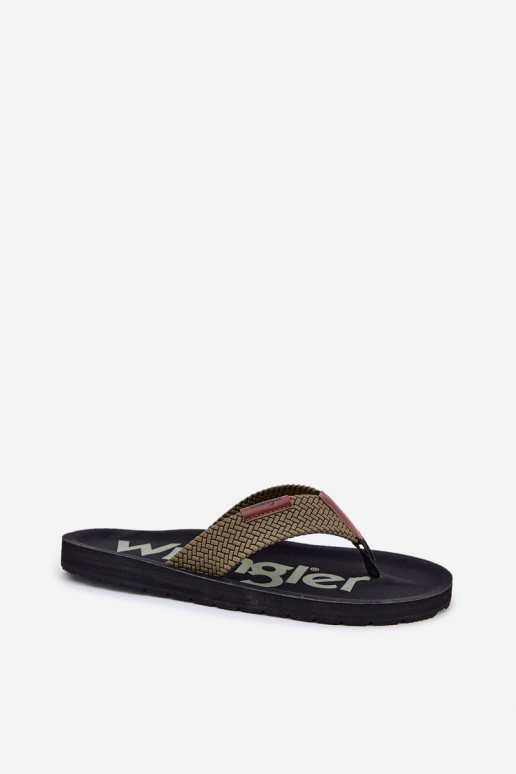 Papuče Plážové šľapky pánske INRANGLER ZANE FLIPFLOP MEN LOIN 20251044.20251044.57B zelená farba Papuče Plážové šľapky pánske INRANGLER ZANE FLIPFLOP MEN LOIN 20251044.20251044.57B zelená farba