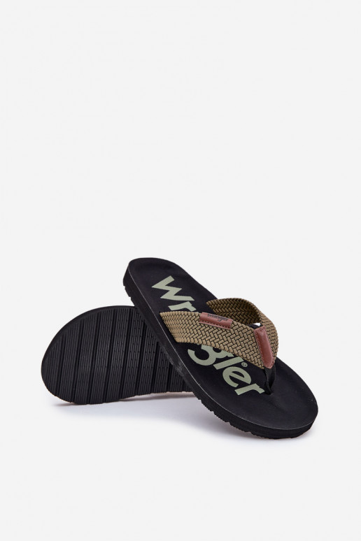 Papuče Plážové šľapky pánske INRANGLER ZANE FLIPFLOP MEN LOIN 20251044.20251044.57B zelená farba Papuče Plážové šľapky pánske INRANGLER ZANE FLIPFLOP MEN LOIN 20251044.20251044.57B zelená farba