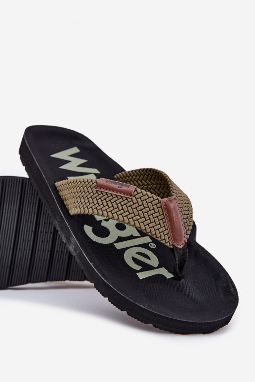 Papuče Plážové šľapky pánske INRANGLER ZANE FLIPFLOP MEN LOIN 20251044.20251044.57B zelená farba Papuče Plážové šľapky pánske INRANGLER ZANE FLIPFLOP MEN LOIN 20251044.20251044.57B zelená farba