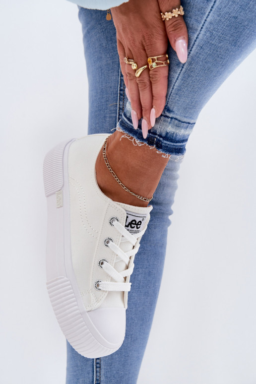 Bežná obuv s platformou LEE ISLA C INOMEN LOIN 50251001 biela farba Bežná obuv s platformou LEE ISLA C INOMEN LOIN 50251001 biela farba