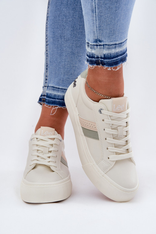 Tenisky model obuvi Dámske LEE LAYLA INOMEN LOIN 50251003 Zgaszona Biel Tenisky model obuvi Dámske LEE LAYLA INOMEN LOIN 50251003 Zgaszona Biel