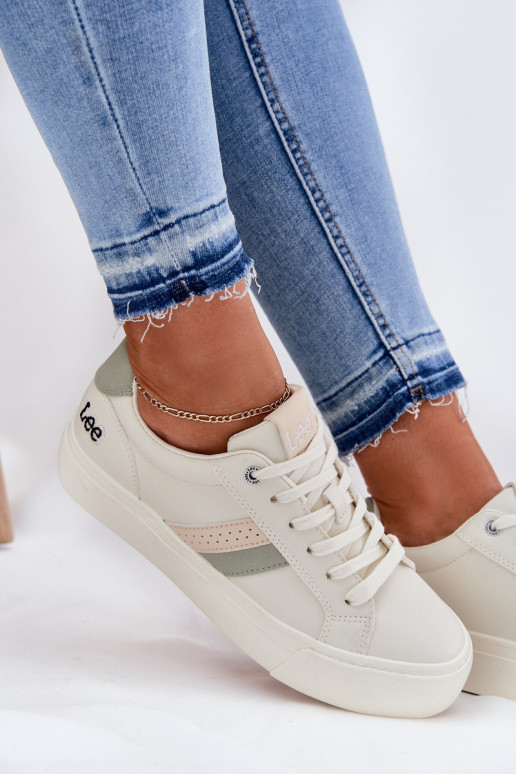 Tenisky model obuvi Dámske LEE LAYLA INOMEN LOIN 50251003 Zgaszona Biel Tenisky model obuvi Dámske LEE LAYLA INOMEN LOIN 50251003 Zgaszona Biel