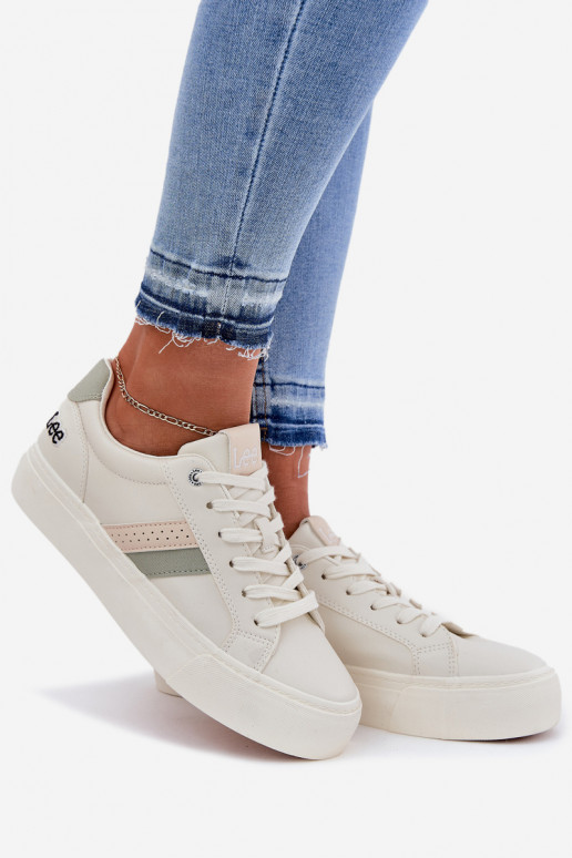 Tenisky model obuvi Dámske LEE LAYLA INOMEN LOIN 50251003 Zgaszona Biel Tenisky model obuvi Dámske LEE LAYLA INOMEN LOIN 50251003 Zgaszona Biel