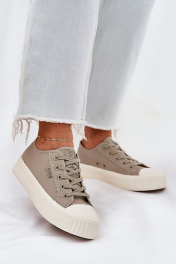 materiál Bežná obuv s platformou Big Star RR274779 sivá