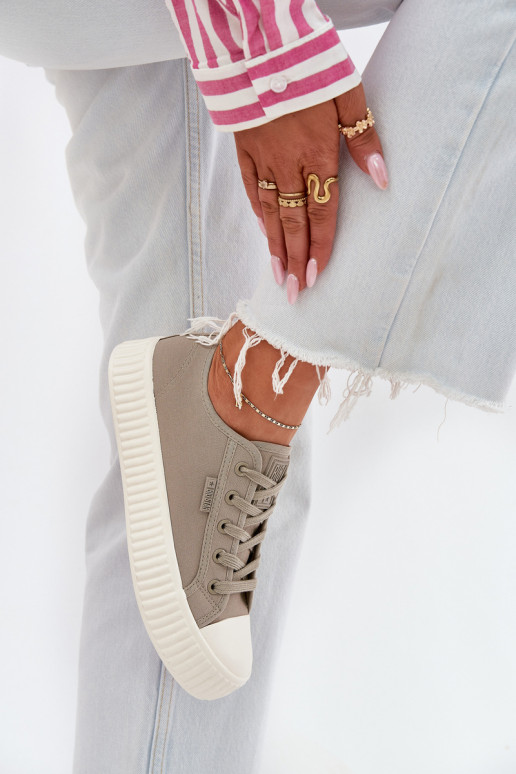 materiál Bežná obuv s platformou Big Star RR274779 sivá