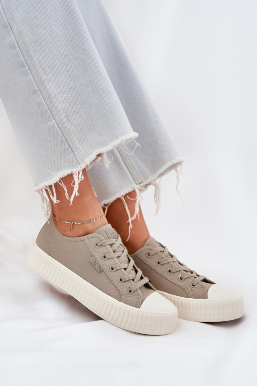 materiál Bežná obuv s platformou Big Star RR274779 sivá