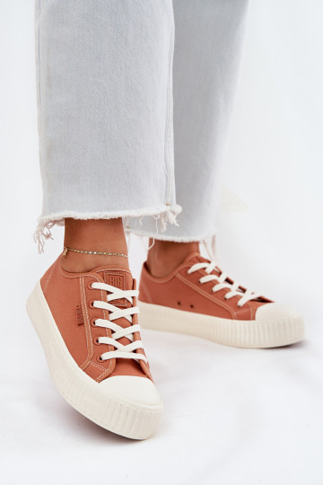 materiál Bežná obuv s platformou Big Star RR274778 oranžová