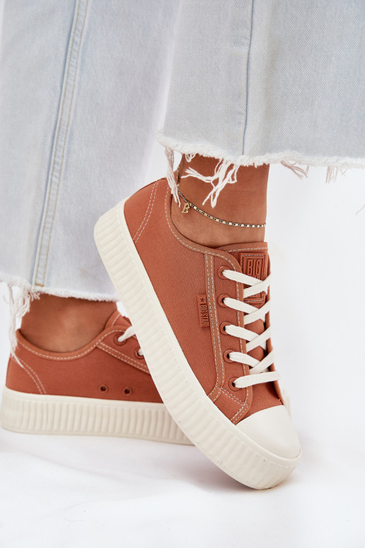 materiál Bežná obuv s platformou Big Star RR274778 oranžová