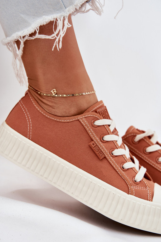 materiál Bežná obuv s platformou Big Star RR274778 oranžová