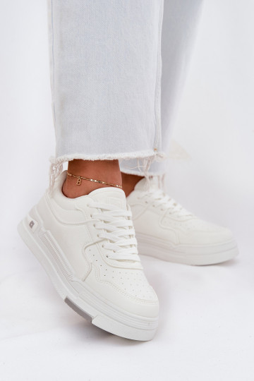 Nízka Tenisky model obuvi Dámske Big Star RR274A310 HI-POLY SYSTEM biela farba 2