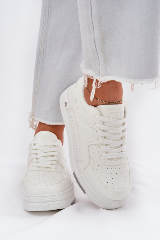 Nízka Tenisky model obuvi Dámske Big Star RR274A310 HI-POLY SYSTEM biela farba