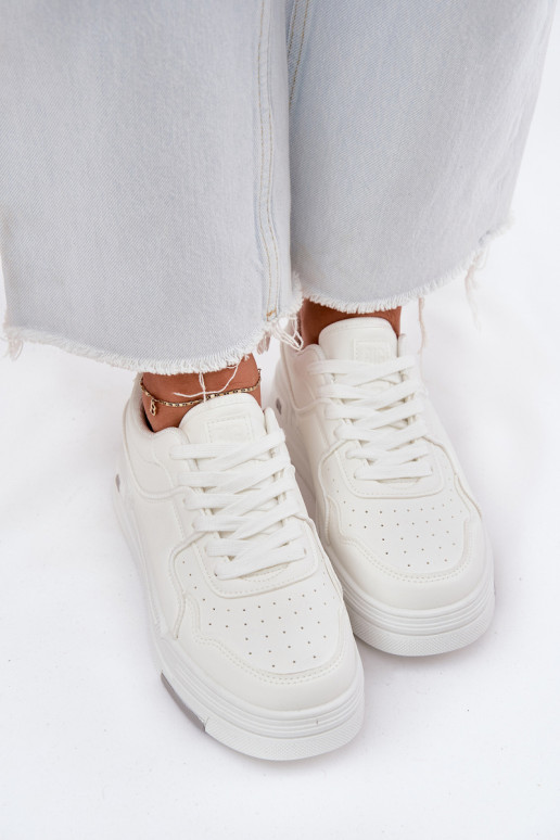 Nízka Tenisky model obuvi Dámske Big Star RR274A310 HI-POLY SYSTEM biela farba