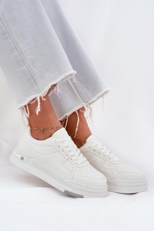 Nízka Tenisky model obuvi Dámske Big Star RR274A310 HI-POLY SYSTEM biela farba