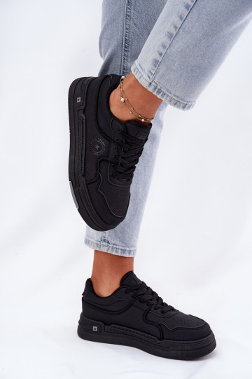 Nízka Tenisky model obuvi Dámske Big Star RR274A311 HI-POLY SYSTEM čierna