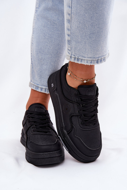 Nízka Tenisky model obuvi Dámske Big Star RR274A311 HI-POLY SYSTEM čierna