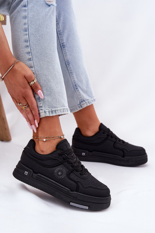 Nízka Tenisky model obuvi Dámske Big Star RR274A311 HI-POLY SYSTEM čierna