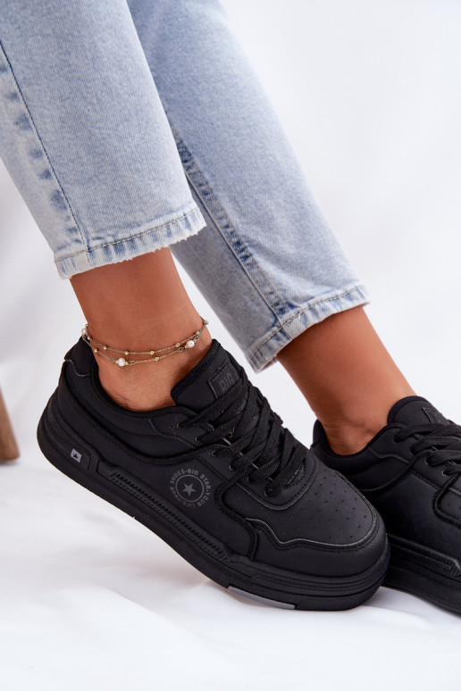 Nízka Tenisky model obuvi Dámske Big Star RR274A311 HI-POLY SYSTEM čierna