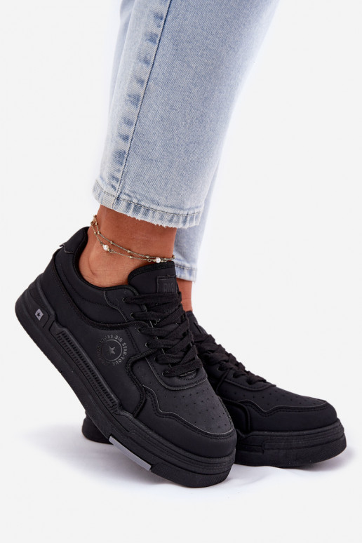 Nízka Tenisky model obuvi Dámske Big Star RR274A311 HI-POLY SYSTEM čierna