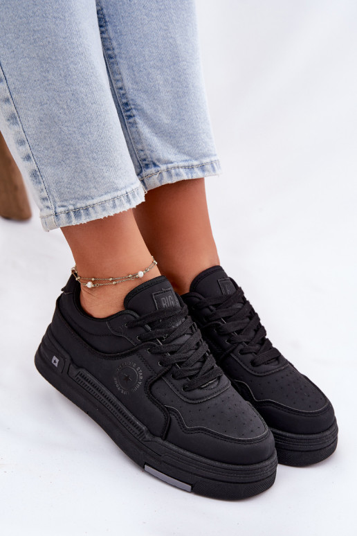 Nízka Tenisky model obuvi Dámske Big Star RR274A311 HI-POLY SYSTEM čierna