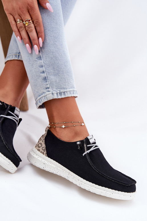 Jednoduché materiál topánky Dámske McKeylor 96116 čierna