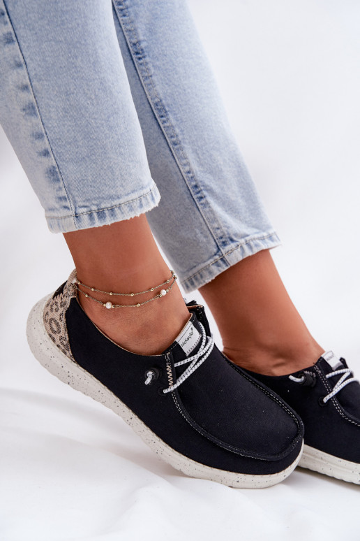 Jednoduché materiál topánky Dámske McKeylor 96116 čierna